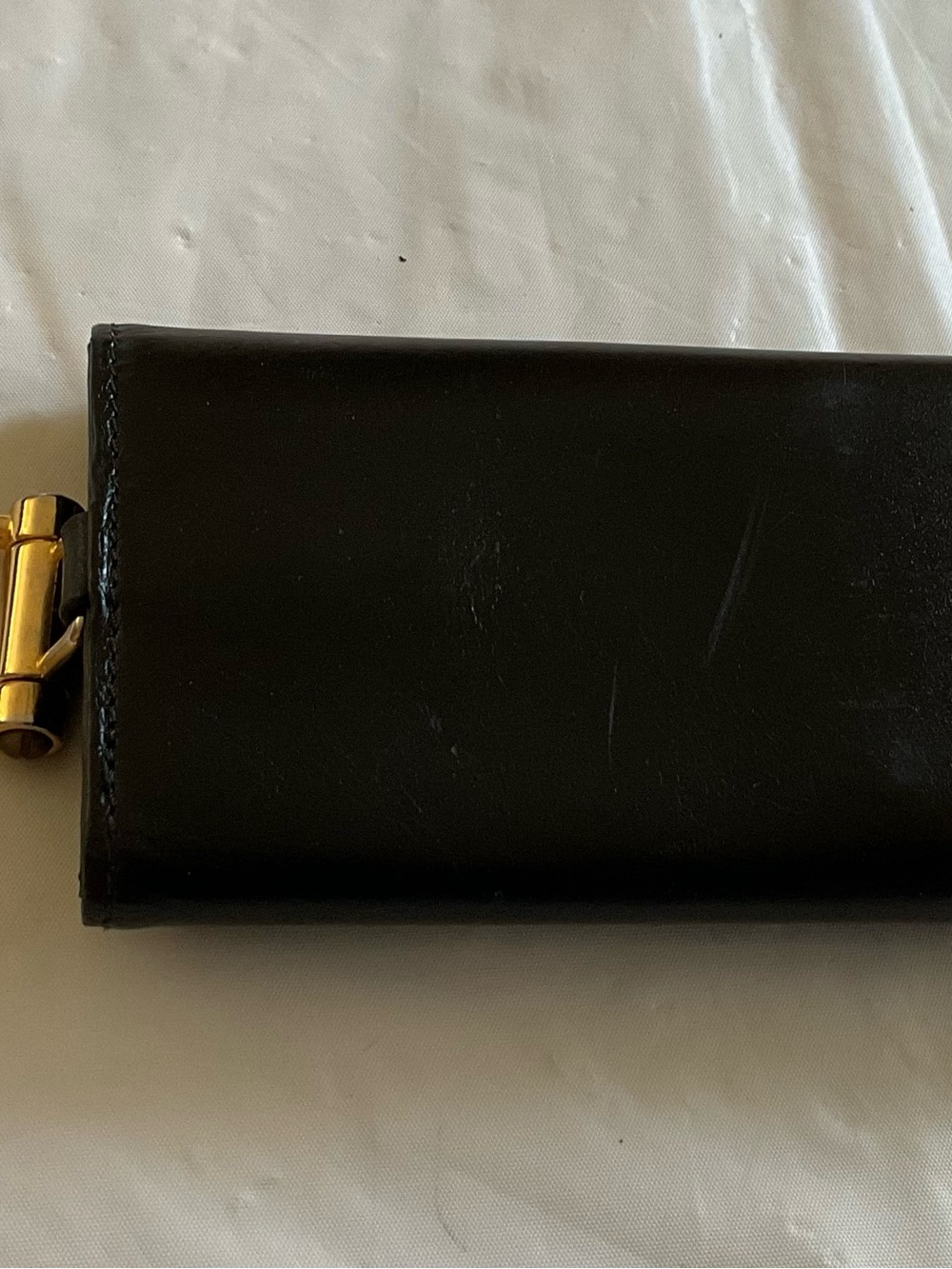 MONTBLANC Black Smooth Leather Tri-fold Key Case/ Wallet- Swiss Made - Picture 2 of 10